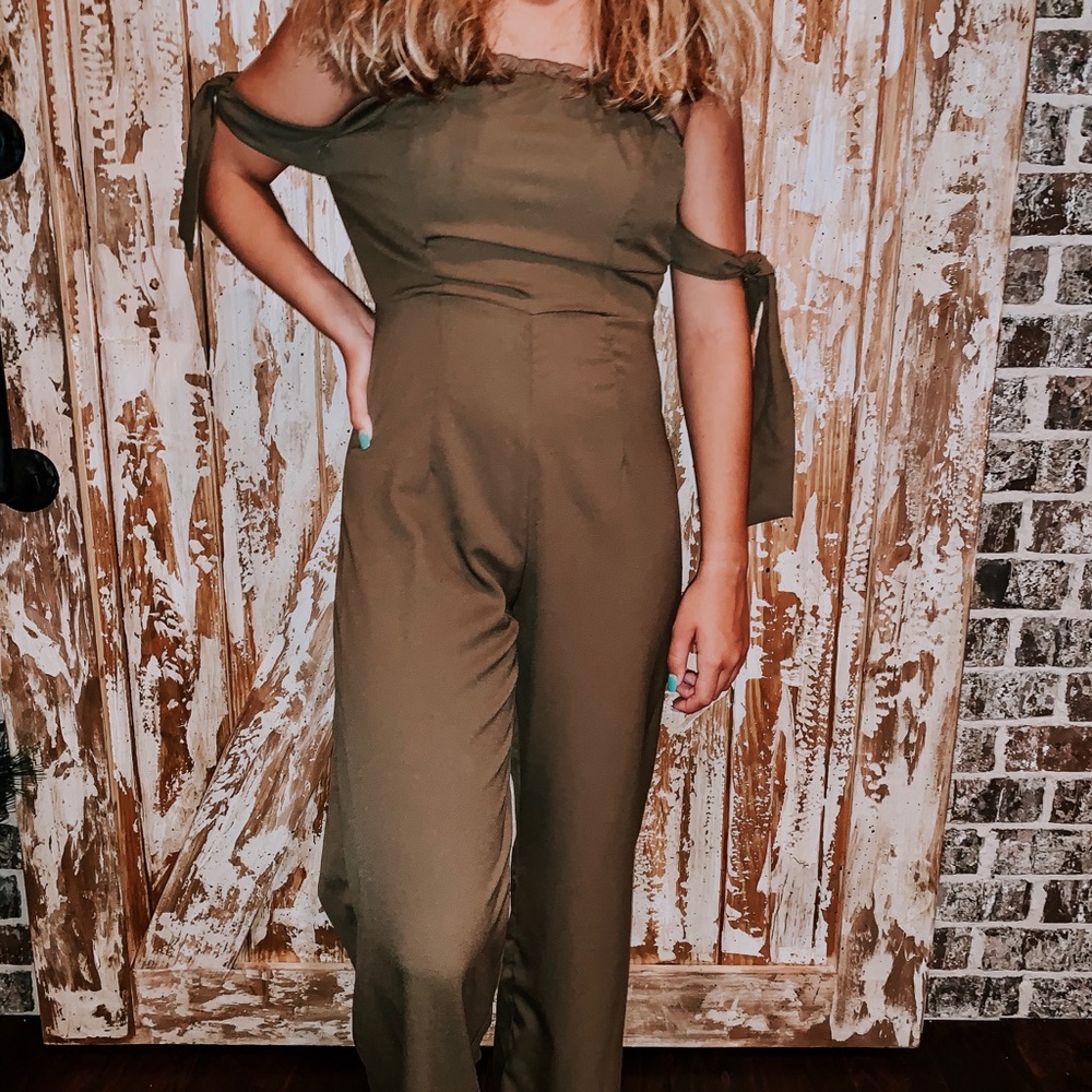 Army Green Pantsuit
